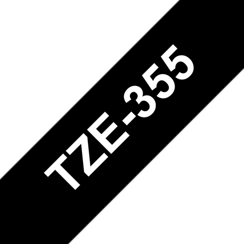 Brother Tape 24mm Tze-355 Vit/svart