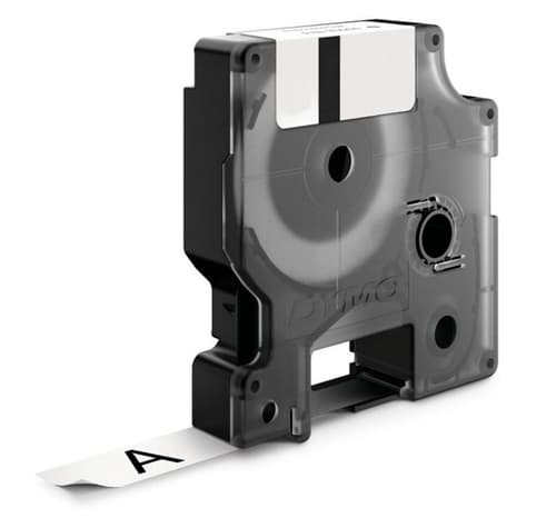 Dymo Tape Rhinopro Itsestään Laminaatti Vinyyli 24mm Musta/valkoinen