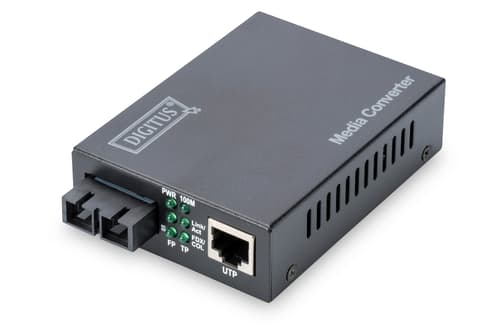 Digitus Dn-82021-1 Mediakonverterare För Nätverk Intern 1310 Nm Enkelläge Svart
