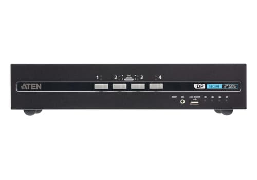 4-port Usb Displayport Dual Display Kvm Switch With Cac