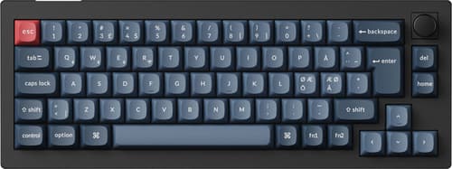 Keychron V2 Max - Gateron Jupiter Red Kablet Og Trådløs Gateron Jupiter Red Nordisk