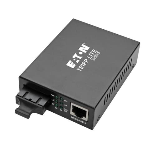 Eaton Series Gigabit Singlemode Fiber to Ethernet Media Converter SMF 10/100/1000 SC 1310 nm 20 km (12.4 mi.)