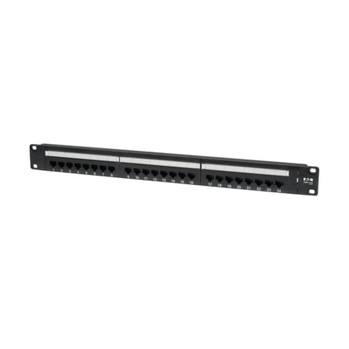 Eaton 24-port 1u 19" Patch Panel Cat6 Musta Cat 6, Cat 6a, Cat 6e 1u