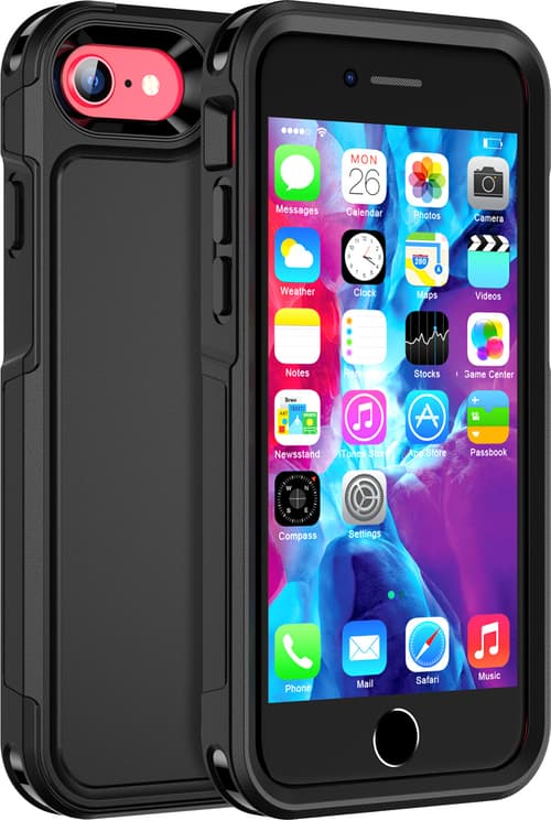 Cirafon Aegis Iskunkestävä Magsafe-puhelinkotelo (mil-std-810h) Iphone 7/8/se (2020)/se (2022) Musta