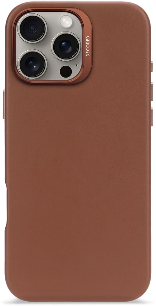 Decoded Leather Backcover Iphone 16 Pro Max Tan