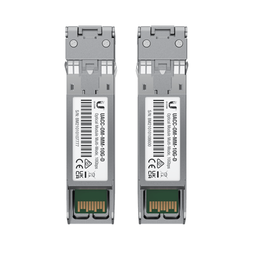 Ubiquiti Uacc-om-mm-10g-d-2 Nettverkstransceivermodul Fiber Optisk 10000 Mbit/s 850 Nm