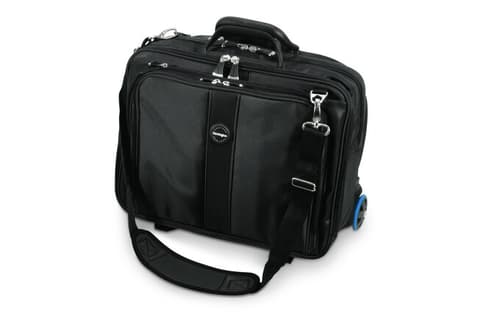 Bagsmart Roller Aktetas 17,3 Inch Met Wieltjes - Laptoptas Voor Werk, Reizen, Business - Zwart/Wit, 45.0 cm x 36.0 cm x 23.5 cm