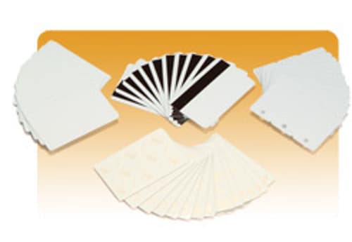 Zebra Pvc-kortti 30mil Punainen - 500kpl