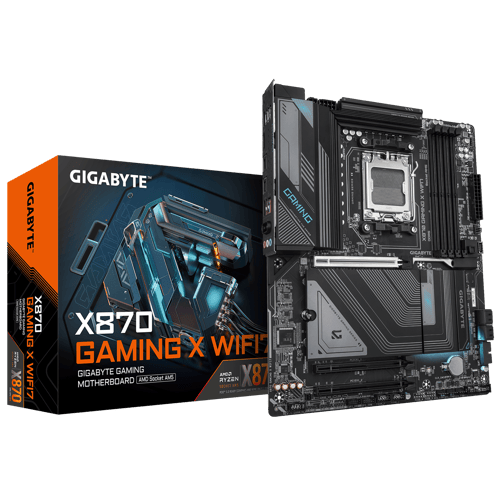 GIGABYTE X870 GAMING X WIFI7 Moderkort - AMD X870 - AMD AM5 socket - DDR5 RAM - ATX