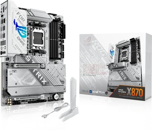 ASUS ROG Strix X870-A GAMING WIFI Moderkort (vit)