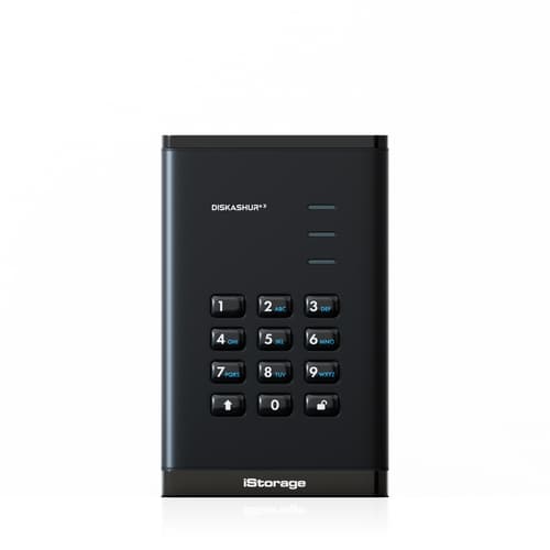 Istorage Diskashur3 Ssd 256-bit 4tb Usb-a, Usb-c Musta