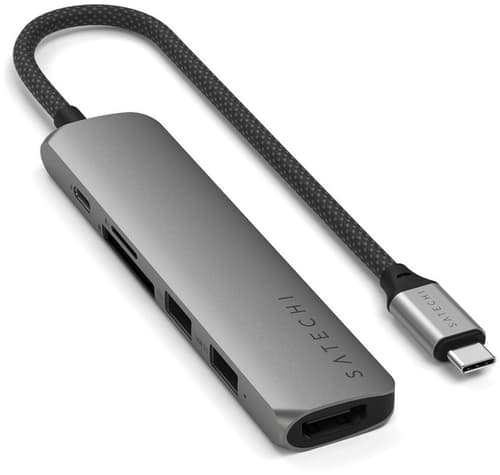 Satechi 7-in-1 Usb-c-moniporttisovitin Ethernetillä Usb-c