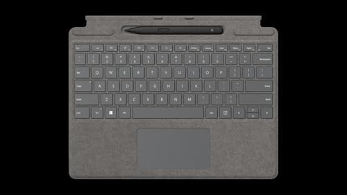 Microsoft Signature Keyboard Microsoft Surface Pro 8, Microsoft Surface Pro X Engelsk Platina