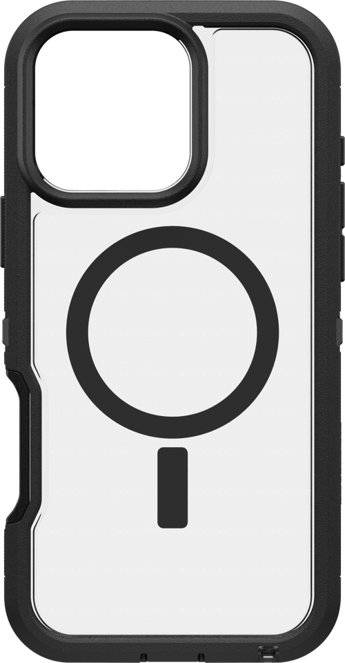Otterbox Defender Xt Iphone 16 Pro Max Sort, Transparent billede