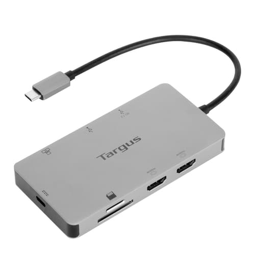 Targus Dock423eu Kannettavien Tietokoneiden Telakka Ja Porttitoistin Langallinen Usb 3.2 Gen 1 (3.1 Gen 1) Type-c Hopea Usb-c 3.2 Gen 1 (3.1 Gen 1)