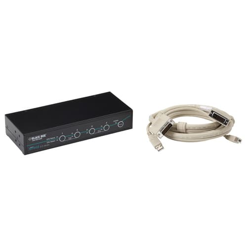 Black Box Dt Kvm Switch (incl. Cables) - Dvi-d Usb 4-port