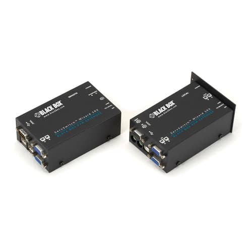 Black Box Kvm Extender Over Catx - Dual Vga Audio Usb 2.0