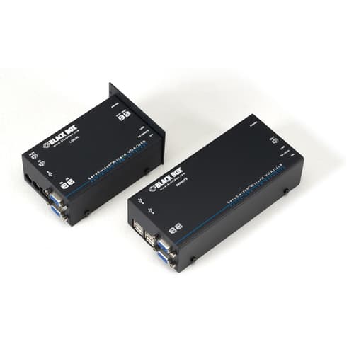 Black Box Kvm Extender Over Catx - Dual Vga Audio Usb 1.1