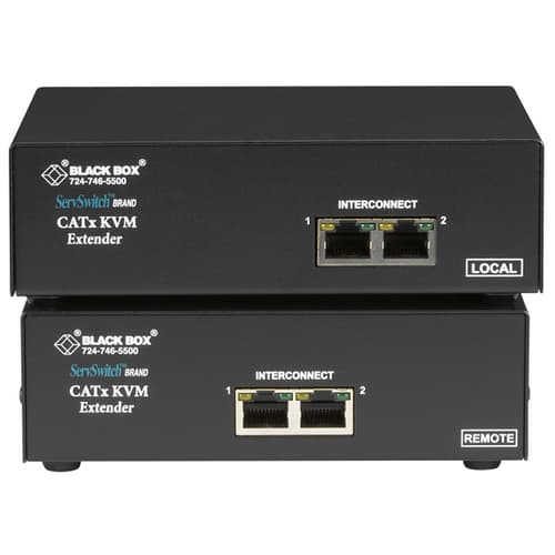 Black Box Servswitch Brand Catx Usb Kvm Extender, Dual-head Vga