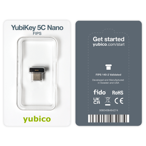 Yubico Yubikey 5c Nano Fips (usb-c) (blister)