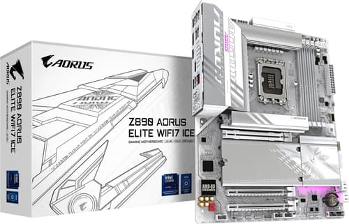 Gigabyte Z890 Aorus Elite Wifi7 Ice Lga 1851 Atx Bundkort billede