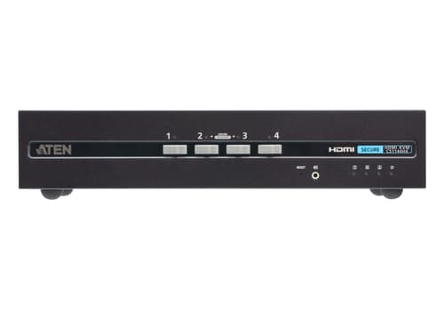 Aten 4-portars Säker Kvm-switch Med Usb Hdmi, Dual Display (efterlever Psd Pp V4.0)