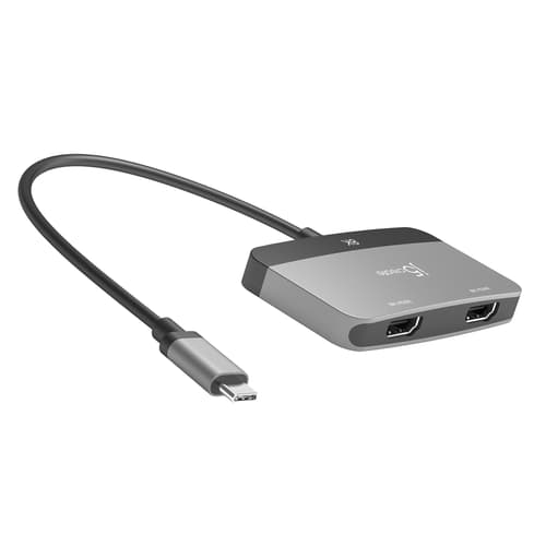 J5 Create Jca465-n 8k Usb-c To Dual Hdmi Display Adapter Usb-c Hdmi