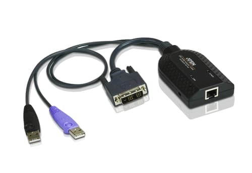 Aten Usb - Dvi Til Cat5e/6 Kvm-adapterkabel (cpu-modul) billede