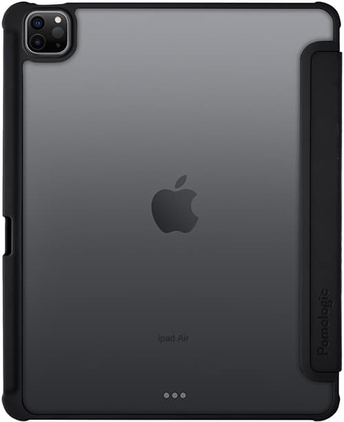 Pomologic Origami Case Ipad Air 13" (m2), Ipad Air 13" (m3), Ipad Air 13" (m4) Svart, Transparent