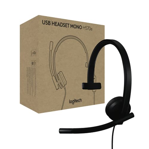 Logitech H570e Mono Usb-c Microsoft Teams Svart
