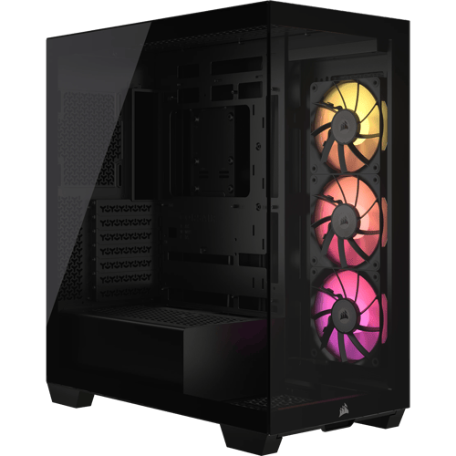 Corsair 3500x Argb Glass Icue Link Midi Tower Svart