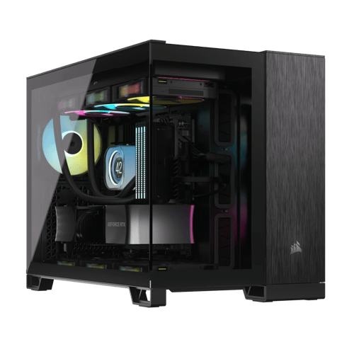 Corsair 2500x Midi Tower Gjuten Aluminium, Svart