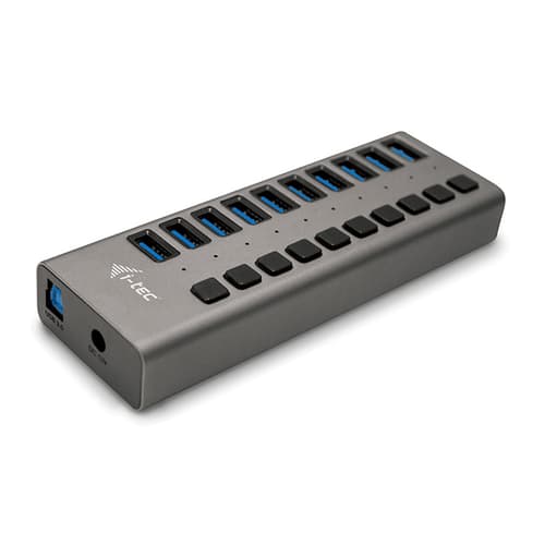 I-tec Usb 3.0 Charging Hub 10port 48w 1m Harmaa