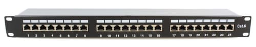 Microconnect Kytkentäpaneeli Musta Cat 6 1u