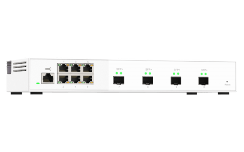 Qnap Qsw-m2106-4s Netværksswitch Administreret L2 2.5g Ethernet (100/1000/2500) Hvid billede