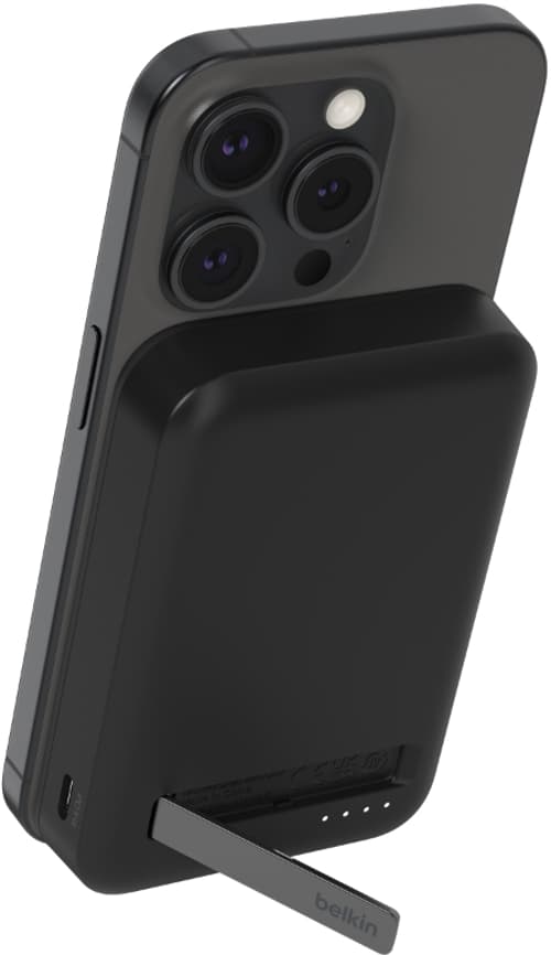 Belkin Qi2 Magsafe Powerbank With Kickstand 8000mah Sort