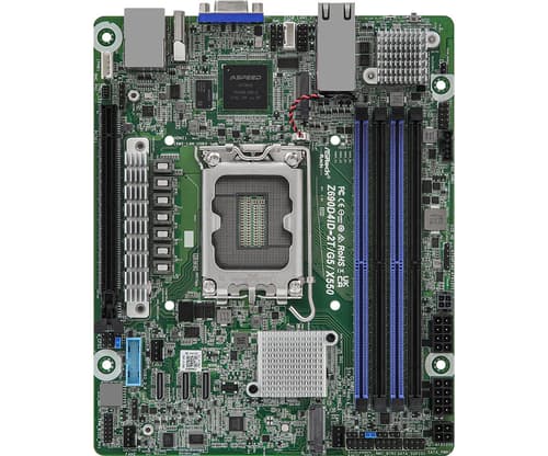 Asrock Z690d4id-2t/g5/x550 Hovedkort Intel Z690 Lga 1700 Mini-itx Lga 1700 Mini-itx