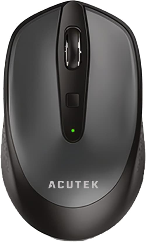 Acutek Trådløs Bluetooth-mus - Høj Præcision Til Kontoret Bluetooth Mus Sort, Grå