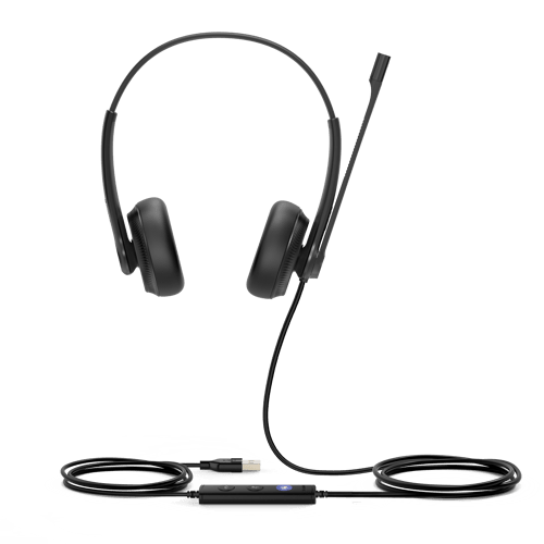 Yealink Uh34 Dual Teams Headset Usb-a Fcc Svart