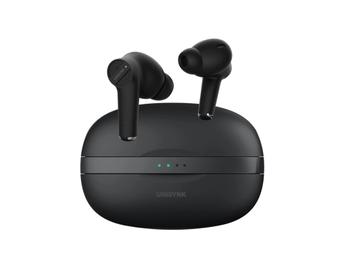 Unisynk True Wireless Enc Headphones Musta
