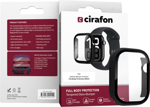 Cirafon Full Body Skjermbeskytter For Apple Watch 10/11 (42mm)