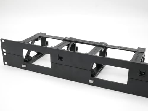 Direktronik 19"" Panel 2u Black With Bracket For 2 X Apple Mac Mini M4