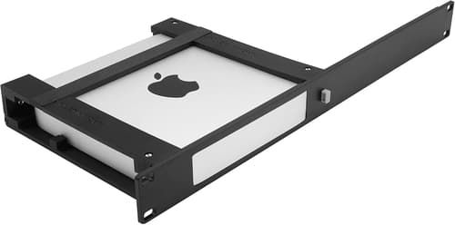 Direktronik 19 tommer Panel 1u Sort Med Beslag Til Apple Mac Mini M1