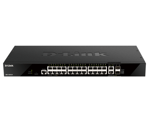 D-link Dgs-1520-28 Netværksswitch Administreret L3 10g Ethernet (100/1000/10000) 1u Sort billede