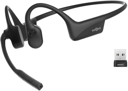 Shokz OpenComm2 2025 Upgrade Stereo USB-A UC Musta (C120-AA-BK-EU-000)