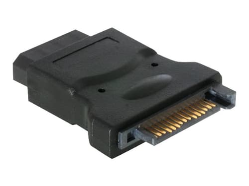 Deltaco Adapter Sata Power Molex (4-pin) Sort billede