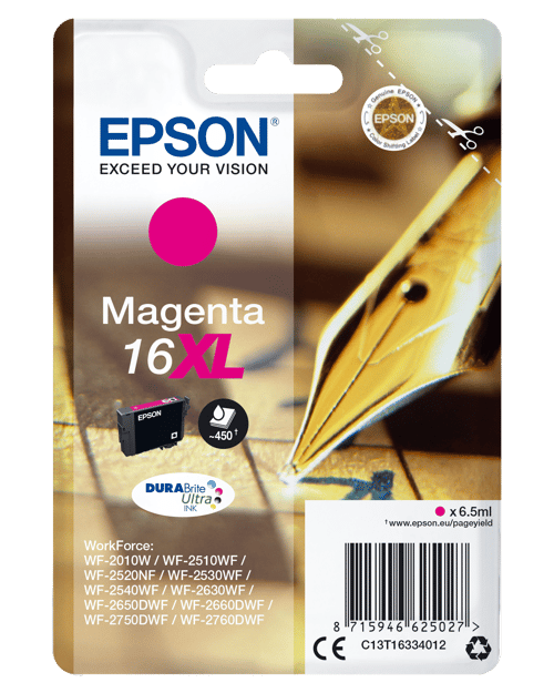 Epson Blæk Magenta Xl T1633 Durabrite - Wf2630
