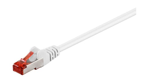 Microconnect F/utp Pvc Cat6 Rj45 - Rj45 0.25m - White Rj-45 Cat 6 0.25m Valkoinen