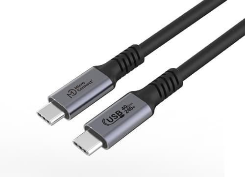 Microconnect 240w Usb4 2m Usb-c Usb-c Svart