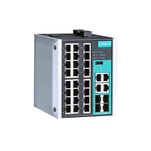 Moxa Eds-528e-4gtxsfp-lv 24xfe 4xge 4xsfp Industrial Switch